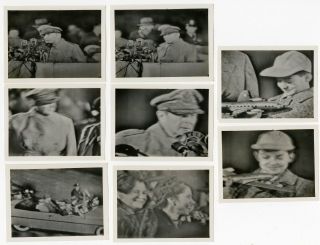Vintage Photos Abstract General Macarthur On Television Giving Speech Son 1950