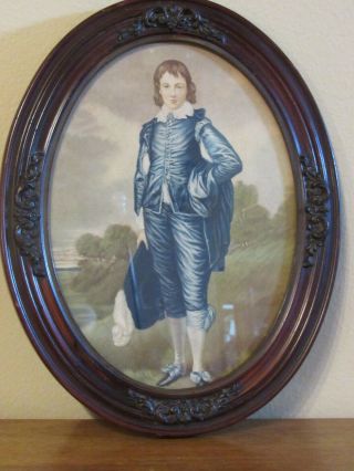 Blue Boy And Pinkie Framed Print Wall Hanging Décor Vintage