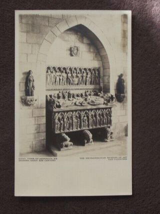 Tomb Of Armengol Vii,  The Cloisters Vtg Postcard