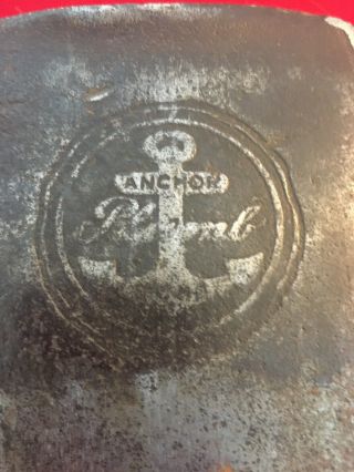 Single Bit Plumb Anchor Brand Embossed Axe Hatchet