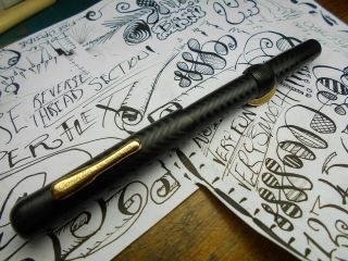 Conklin 30 Flex Rare Reversethread100yr Old Antique Steampunk Artist Pen