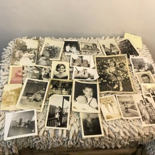 26 Vintage Photographs Black And White Children Women Tank 3 " To 7 " In Size
