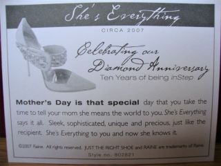 Just The Right Shoe - She Is Everything,  2007 Mother ' s Day & JTRS 10th Annivers. 6