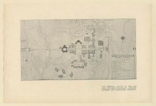 1915 Panama - California Exposition Layout Of San Diego Exposition Print