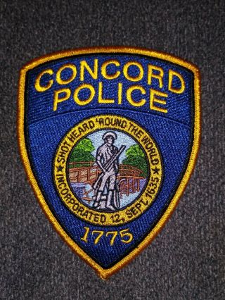 Concord,  Massachusetts Ma Police Patch