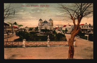 Puerto Rico Circa 1910 Picture Postcard - Plaza Ysabela - Z17245