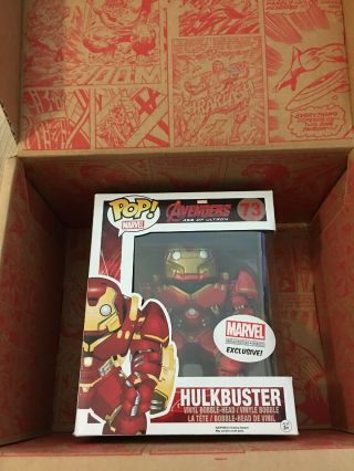 Marvel Collector Corps Funko Pop Marvel Avengers Age Of Ultron Hulkbuster,  Box