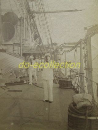 Vietnam Photo 1898 Testot Ferry Battelship Bayard Ha Long Bay Indochina