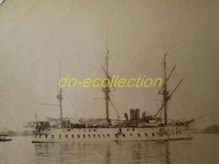 Vietnam Photo 1898 Battleship Bayard Ha Long Bay Indochina Indochine