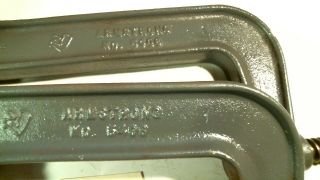 Vintage Armstrong 5406 6 " (2 1/2 " Deep) C Clamps Pair (2)