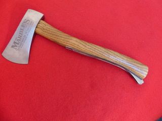 Marble ' s Knife AG Russell Germany 1883 - 1993 Safety Axe Hatchet Camp Ax 4