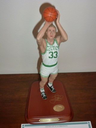 Larry Bird Rare Boston Celtics Danbury Figurine W/certificate