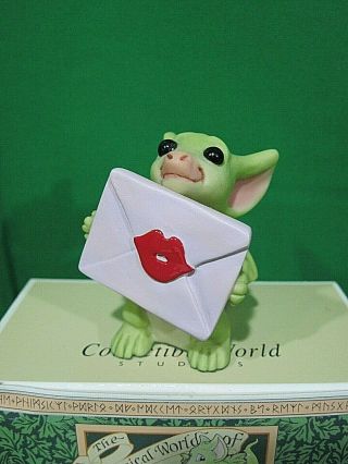 The Whimsical World Of Pocket Dragons Real Musgrave With A Kiss Figurine