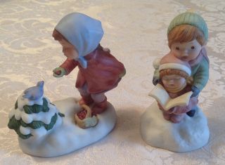 Two Avon Christmas Figurines - Porcelain