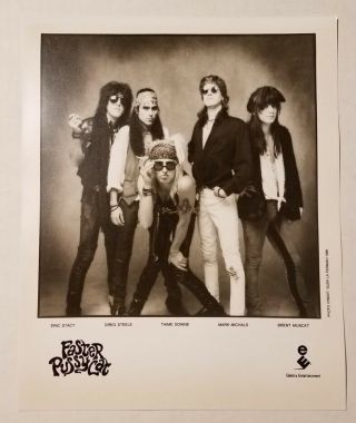 Faster Pussycat - Vintage Record Label Photo - 1989 Elektra Records