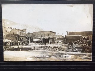1911 Real Photo Rppc Postcard After The Fire Disaster Douglas Alaska U.  S.