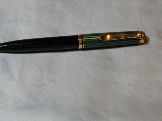 Pelican Black/green Striped Mechanical Pencil.  German Made