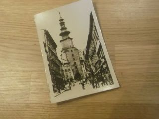 Lovely Old Real Photo Postcard Of Bratislava In Slovakia Showing Street Scene