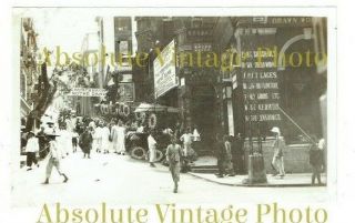 Old Postcard Size Photo The Coronet Theatre / Cinema Hong Kong Vintage 1925