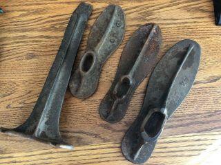 Cobbler Shoe Last Boot Last Repair Stand Forms Tool Anvil Steel Cast Iron X