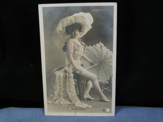 Paule Delys Glamour Postcard Antique Theatre Actress Alcazar D 