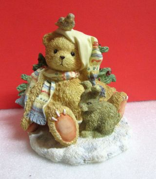 Cherished Teddies The Spirit Of Christmas Warms The Heart Charlie Figurine