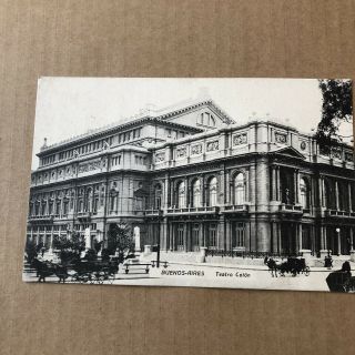 O) Postcard Argentina Buenos Aires Circulated To Italy 1912