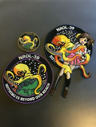 Nrol - 39 Challenge Coin And Patches Including Parody Patch -