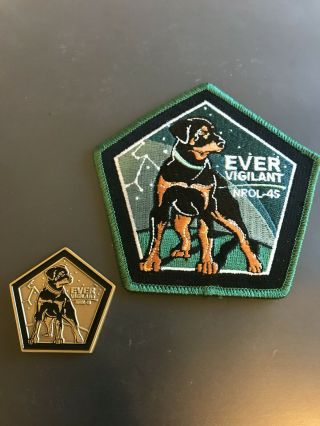 Nrol - 45 Challenge Coin And Patch - - - Ever Vigilant