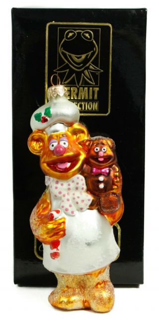 Muppets Fozzie Bear 97 Mpt 05 Glass Christopher Radko Christmas Ornament