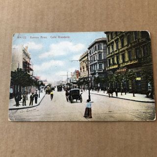 O) Postcard Argentina Buenos Aires Circulated To Italy