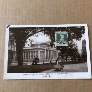 O) Postcard Argentina Buenos Aires Circulated To Italy 1935