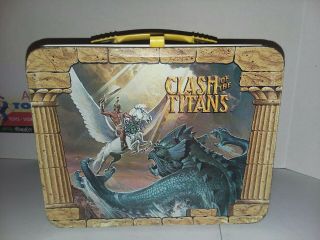Vintage 1980 Clash Of The Titans Metal Lunchbox Only No Thermos,  Shape