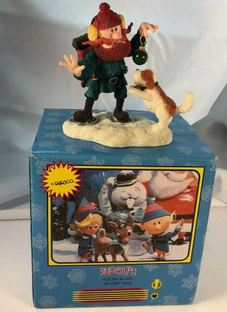 Enesco Rudolph And The Island Of Misfit Toys Yukon Cornelius With Dog 557552l