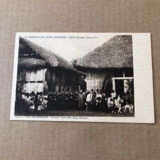 O) Postcard Ecuador Italy Italian Catholic Missionary In Napo Uncirculated B