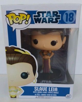 Slave Leia Star Wars Funko Pop Vaulted Blue Box 18 Princess Leia
