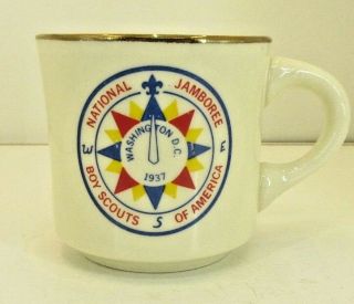 1937 Boy Scout Bsa National Jamboree Coffee Mug From Washington Dc