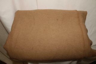 Vintage Ralph Lauren Blanket 70 X 90 Wool Made In Usa Brown