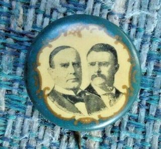 1900 Mckinley/roosevelt Jugate Presidential Campaign Pinback Button