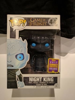 Funko Pop Game Of Thrones Night King Sdcc 2017,  Wildfire Pin,  Hbo Shirt Sz M