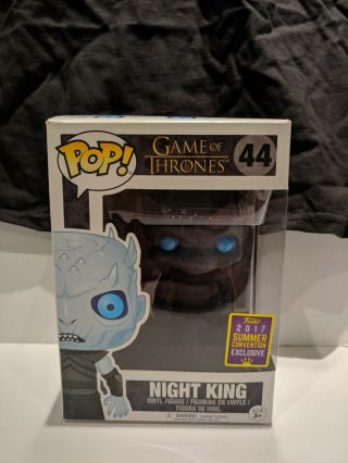 Funko Pop Game of Thrones Night King SDCC 2017,  Wildfire Pin,  HBO Shirt Sz M 7