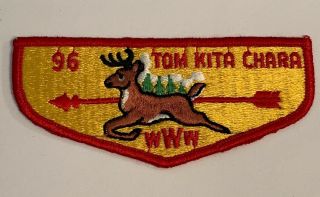 Order Of The Arrow Tom Kita Chara Lodge 96 S4 Rare Flap