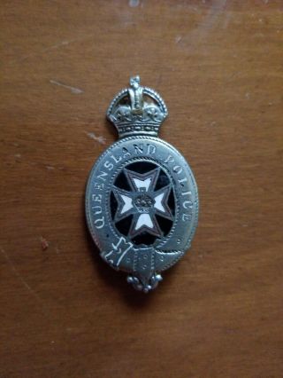 Queensland Police Badge Rare Medal Shield
