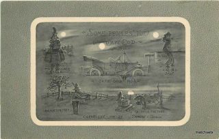 1911 Cape Cod Massachusetts Multi View Postcard 5608