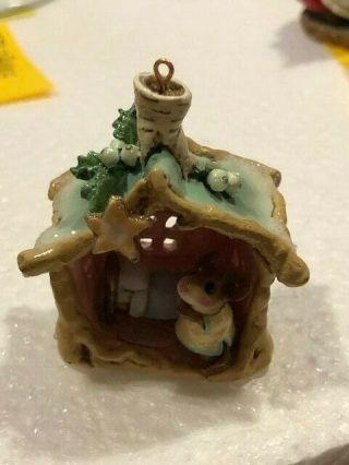 Wee Forest Folk Co - 08 A Little Christmas House (ornament) Estate - Read P