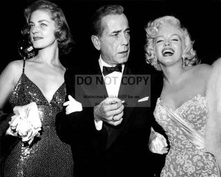Lauren Bacall,  Humphrey Bogart & Marilyn Monroe - 8x10 Publicity Photo (aa - 909)