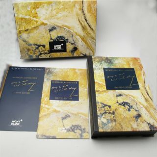 Vtg Mont Blanc Meisterstuck Pen Oscar Wilde Le (box Only) & Paperwork Large