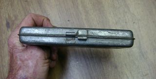 Old Tools,  Vintage Craftsman hinged Metal Tool Box,  7 