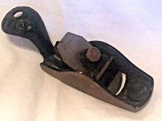 Vintage Stanley No 100 1/2 Curved Block Squirrel Tail Thumb Plane All Black