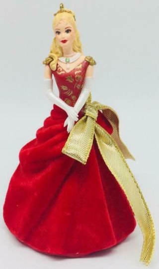 2008 Barbie As Eden Starling Hallmark Ornament A Christmas Story Red Velvet